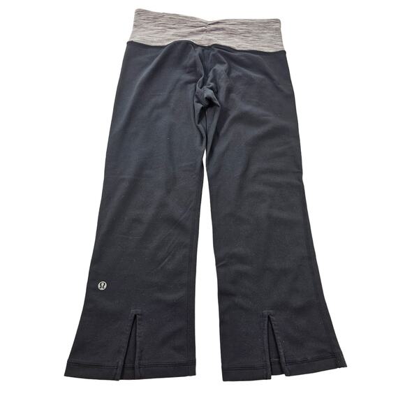 Lululemon size 6 black capri 20" inseam active yoga running pre owned basic - Picture 1 of 6
